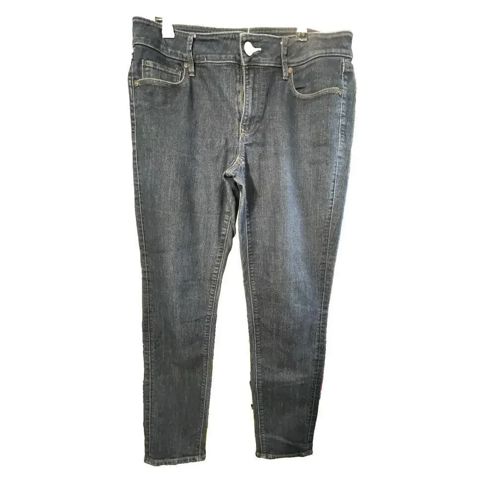 Ann Taylor LOFT Curvy Skinny Jeans Dark Wash Women Size 29/8